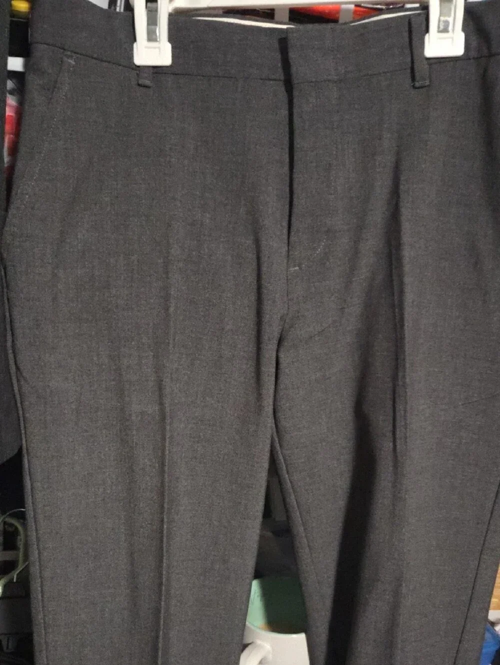 Chaps Charcoal Gray Kids Formal Dress Pants.  16 Husky